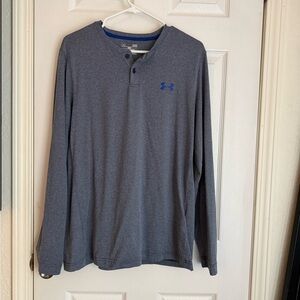 Under Armour Blue Long Sleeve Tees Classic Comfort